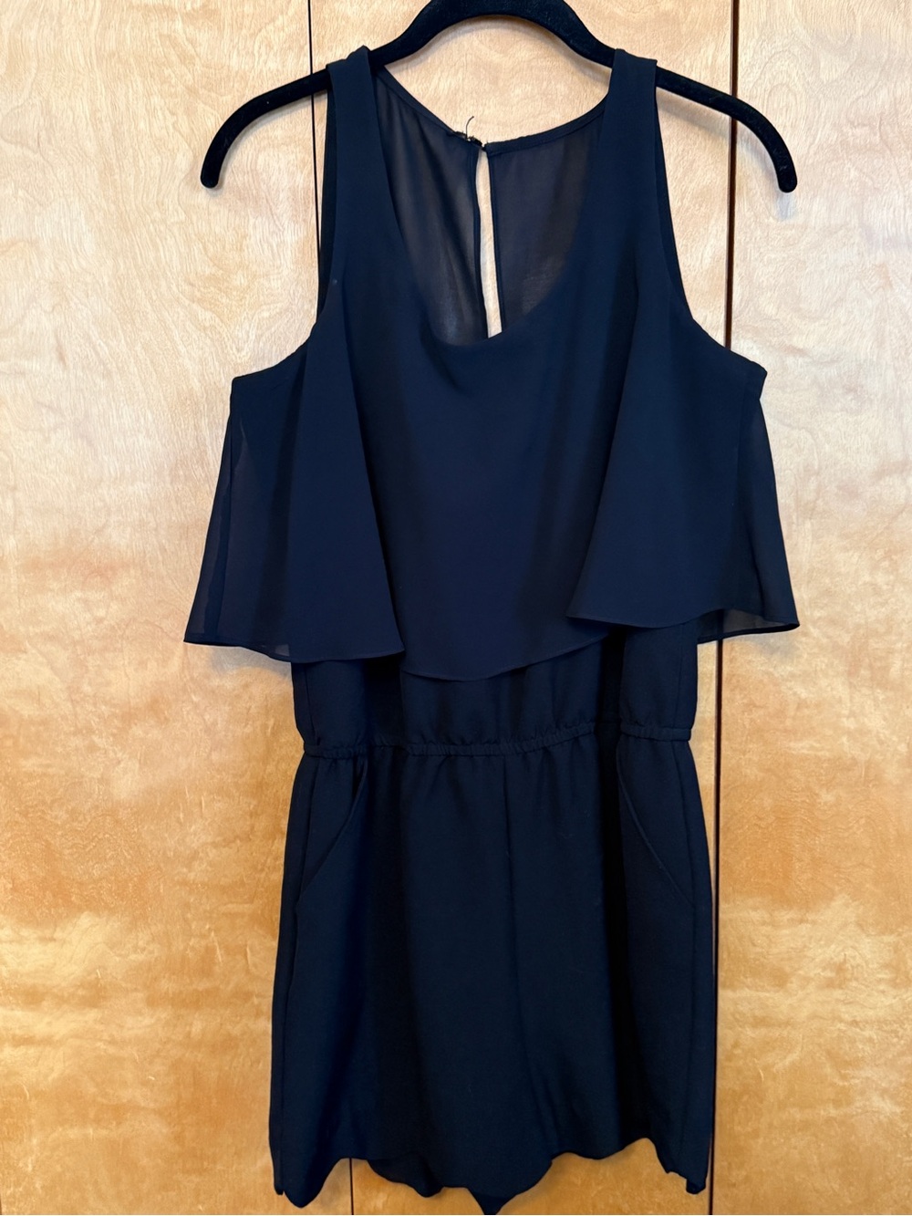 One piece black romantic Romper size medium